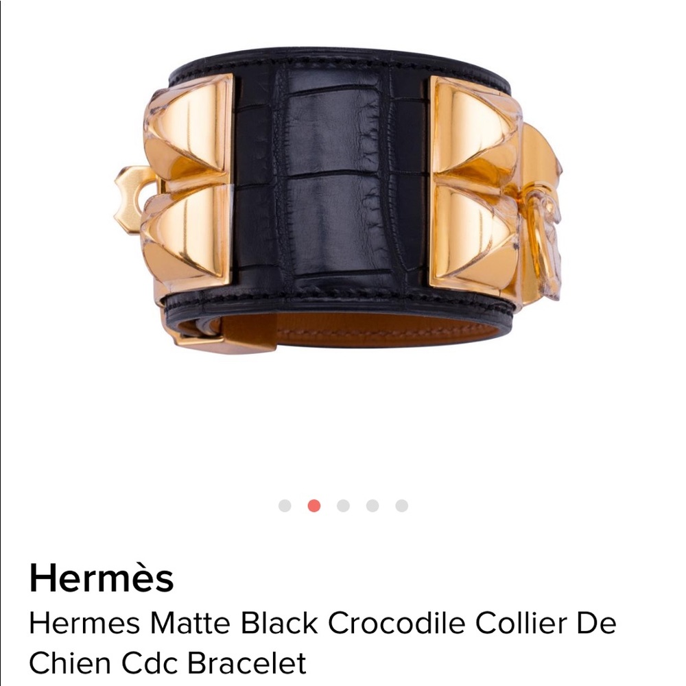 Beautiful Hermès Collier chin crocodile 😍💎